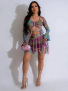 Another illusion She Creates Skirt Set