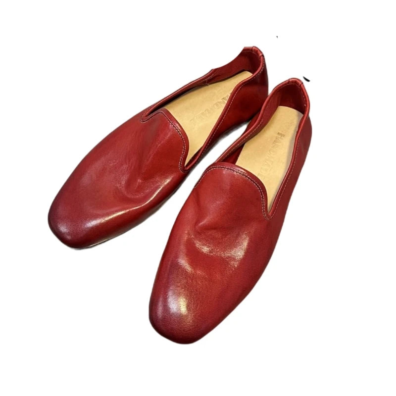 Solid Lightweight Genuine Leather Loafers