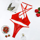 Sexy Choker Tassels Red Lingerie