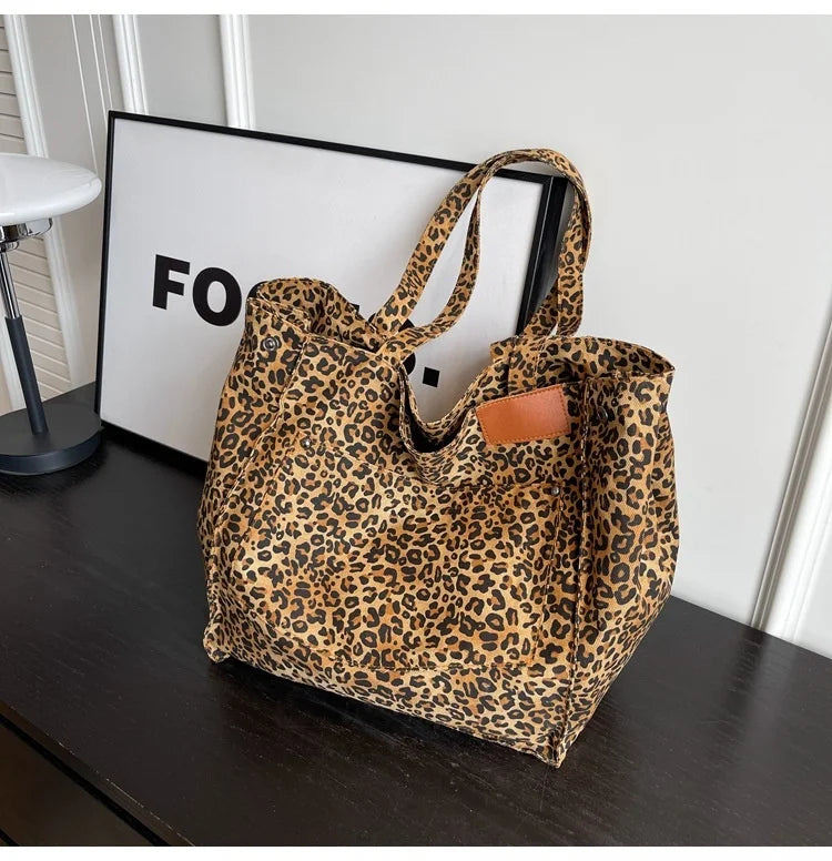 Casual Leopard Large Capacity Shoulder Bag