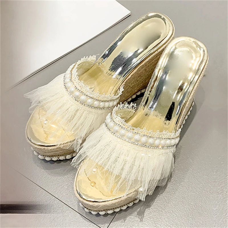 Bohemian Style Weave Wedges Sandals