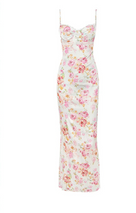 Burning Flower Midi Dress