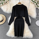 No Big Surprise Knitted Midi Dress