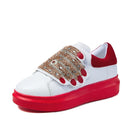 Breathable Autumn Rhinestone Crystal Women Chaussure Shoes