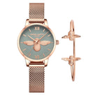 Queen Bee Bracelet Round Watch