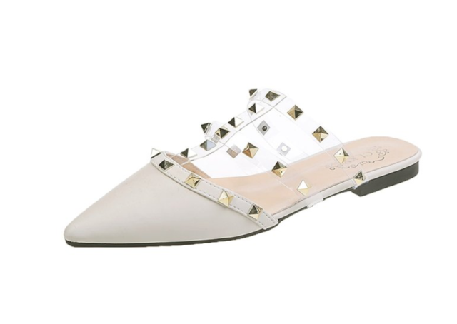 Simple Chic Studded Mules Shoes