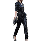 Mysterious Black Beauty Faux Jumpsuit