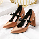 She Confident Square Stiletto Shoes