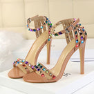 Clearly A Stud Rainbow Heeled Sandal