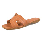 Enjoy The Leather Flat Sandal