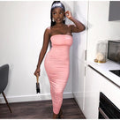 Need You In My Life Ruched Midi Dress