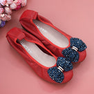 Snake Head Leather Flat Shoes