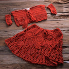 Sitting On The Dock Crochet Skirt Sets