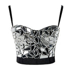 Rhinestone Eyes Crop Top