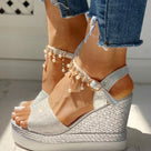 Mermaid's Pearl Story Heeled Sandal