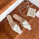 Pointed Butterfly Flat Mules Shoes