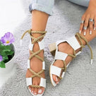 Gladiator Colorful Strap Heeled Sandal