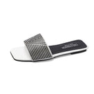 Model Attitude Rhinestone Flat Shoes