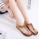 Rainbow Flower Flat Sandals