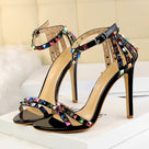 Clearly A Stud Rainbow Heeled Sandal