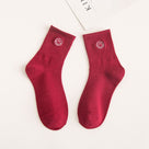 Smiley Face Anklets Socks