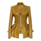 Summer's Time High Waist PU Leather Jacket
